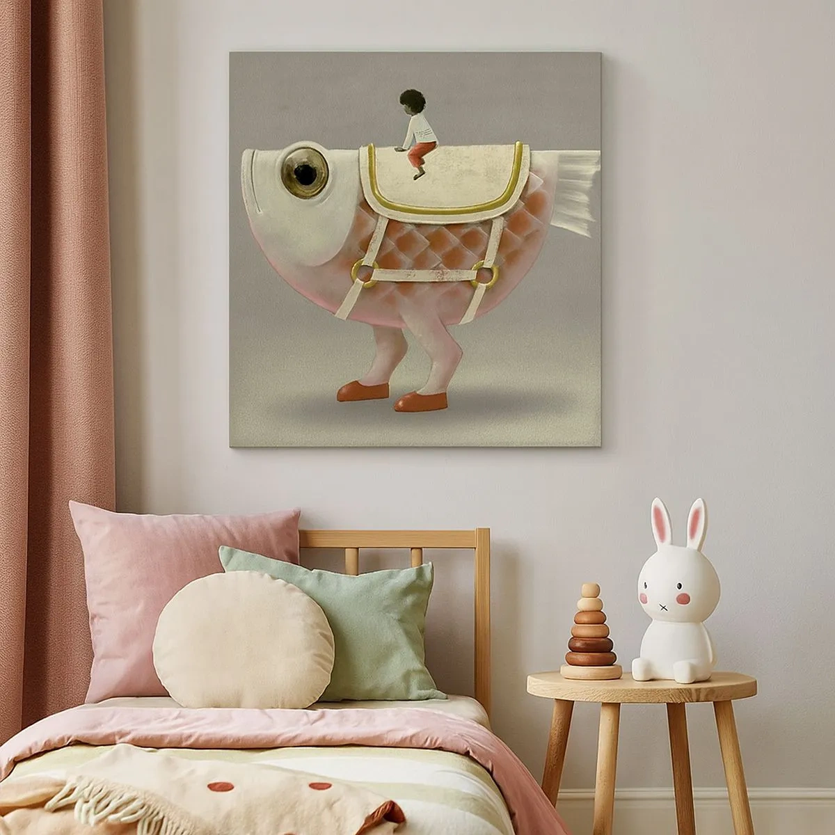 Obraz na plátně - Rybí jezdec - 30x30 cm