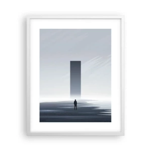 Plakát v bílém rámu - Příležitost nebo hrozba? - 40x50 cm