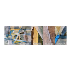 Vzor Fototapety Samolepicí Deluxe Sticker - Přímo nebo diagonálně? - Abstrakce, Kus, Moderní vzor - 100x30 cm