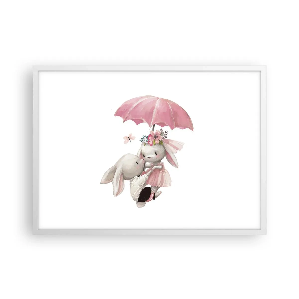 Plakát v bílém rámu - To je láska - 70x50 cm