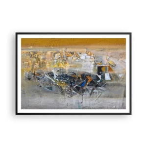 Plakát v černém rámu - Všechno se podaří - 100x70 cm