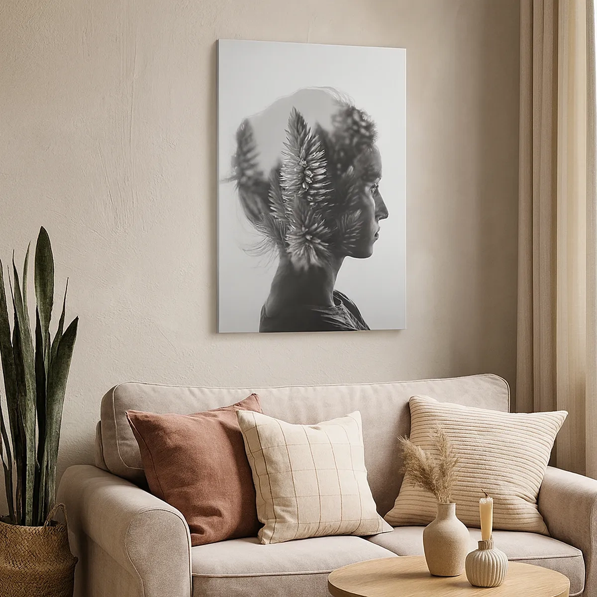 Obraz na plátně - Symetrická kompozice z přírody - 50x70 cm