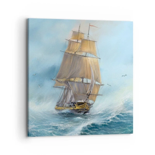 Obraz na plátně - Běžící po vlnách - 70x70 cm