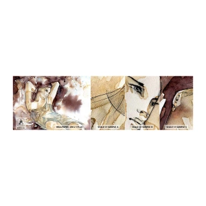 Vzor Fototapety Samolepicí Deluxe Sticker - V náladě lila - Abstrakce, Žena, Tělo - 100x30 cm