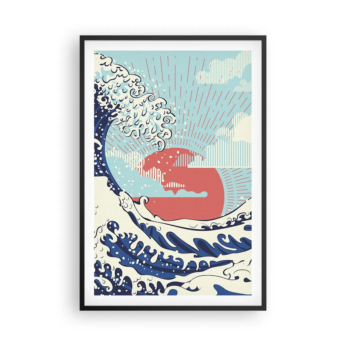 Plakát v černém rámu - Z japonských inspirací - 61x91 cm