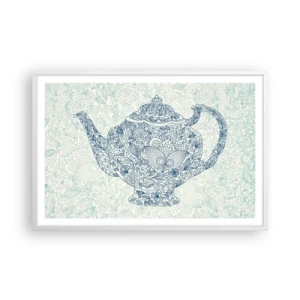 Plakát v bílém rámu - Čajové kouzlo - 91x61 cm