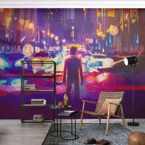 Fototapeta Standard Eco - Ponořený do světla - Město, Muž, New York - 450x315 cm