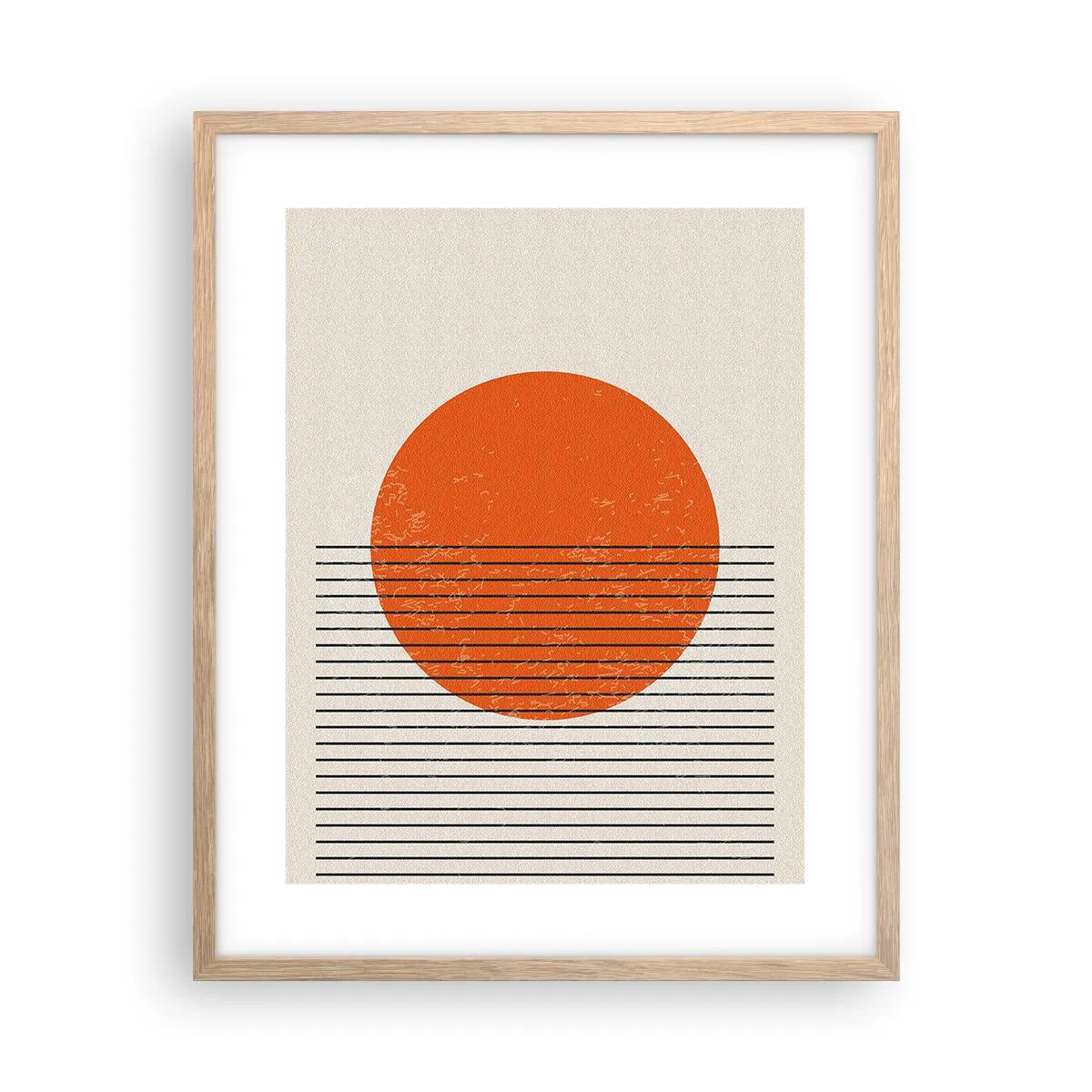 Plakát v rámu světlý dub - Vždy slunce - 40x50 cm