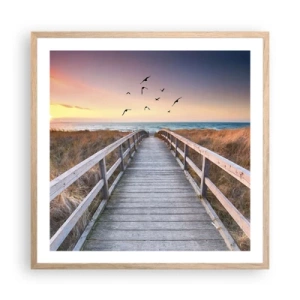 Plakát v rámu světlý dub - Prostor pro vzestupy - 60x60 cm