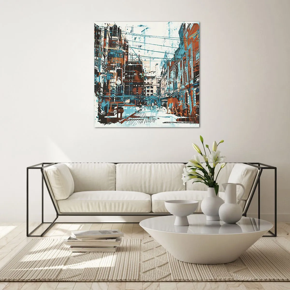 Obraz na skle - Zdolaná městská stezka - 60x60 cm