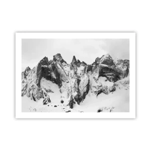 Plakát - Hrozivý žulový hřeben - 70x50 cm