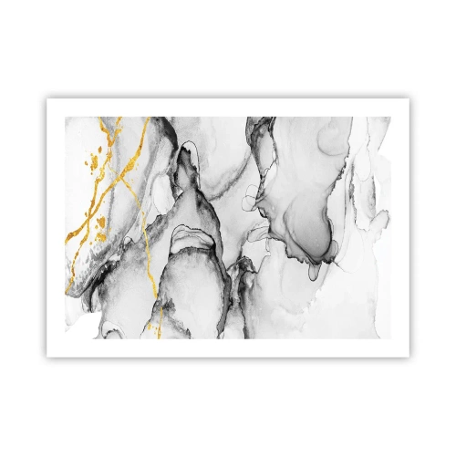 Plakát - Kompozice se zlatým motivem - 70x50 cm