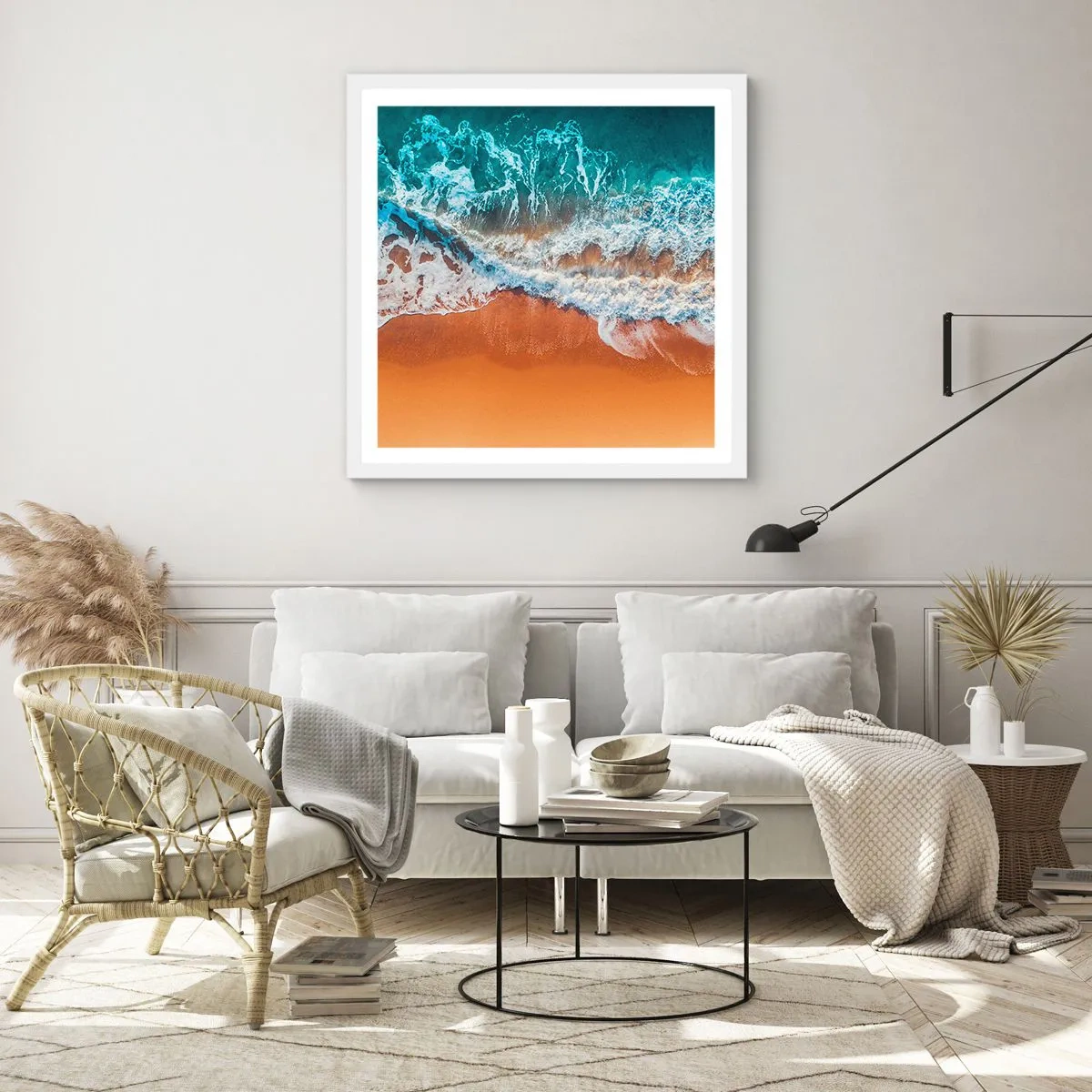 Plakát v bílém rámu - Vždy pár - 40x40 cm