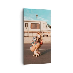 Obraz na plátně - Usmějte se! - 65x120 cm