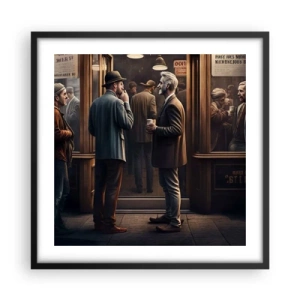 Plakát v černém rámu - Dobrá chvíle dne - 50x50 cm