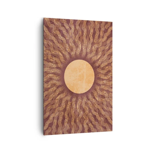 Obraz na plátně - Ikona slunce - 80x120 cm