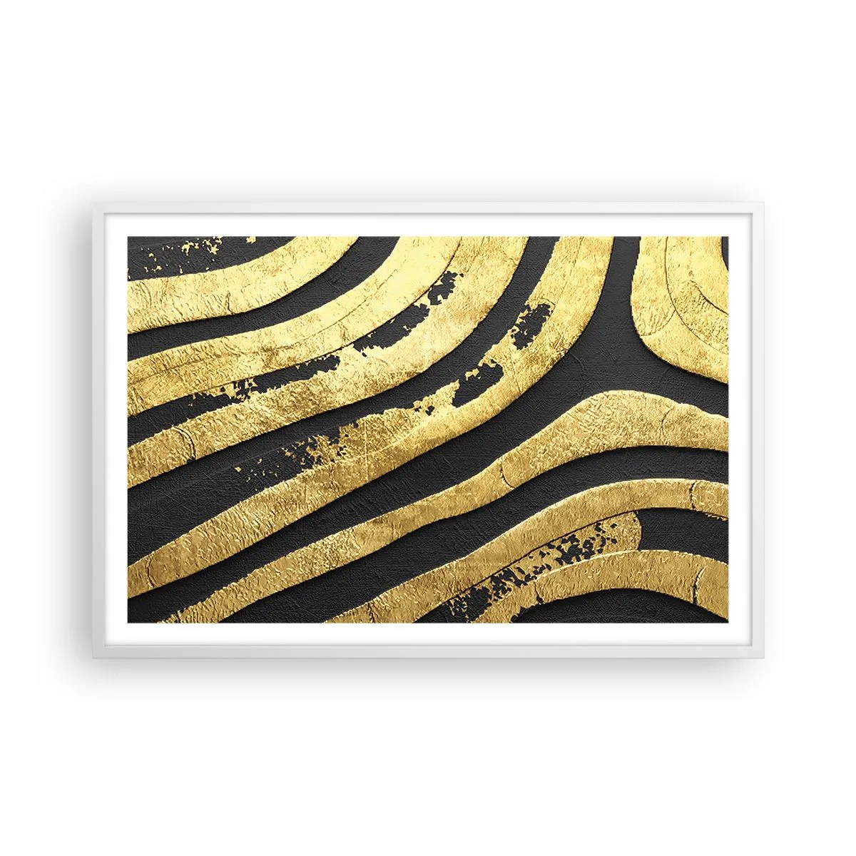 Plakát v bílém rámu - Vše plyne - 91x61 cm