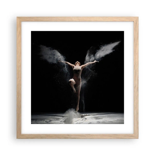 Plakát v rámu světlý dub - Elfové existují - 40x40 cm