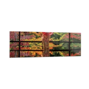Obraz na skle - V chrámu přírody - 160x50 cm