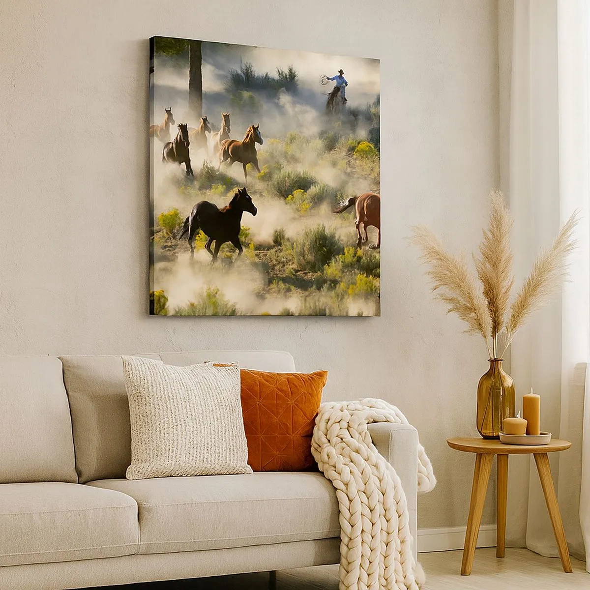 Obraz na plátně - Rivalita - svoboda nebo mužská síla? - 30x30 cm