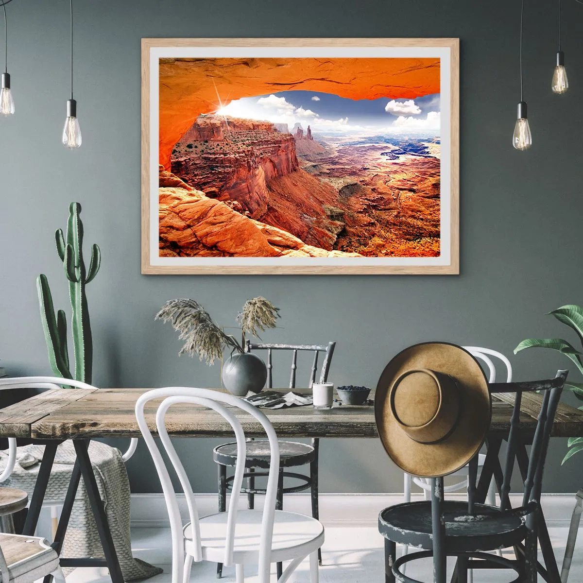 Plakát v rámu světlý dub - Vytesané samotnou přírodou - 40x30 cm