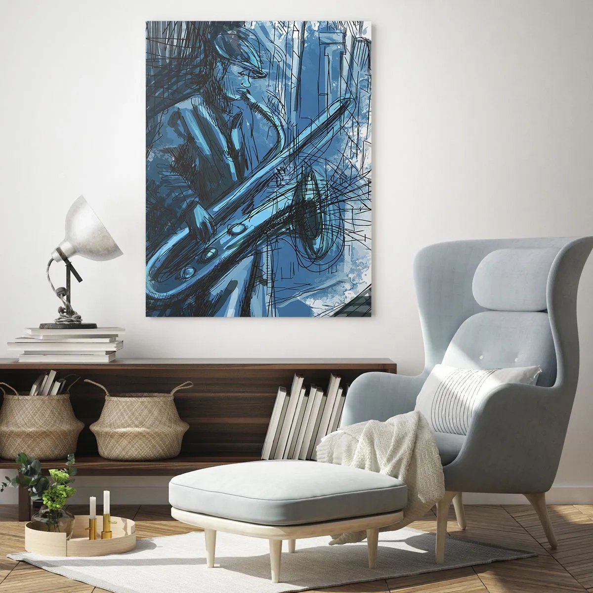Obraz na skle - Městská rapsodie - 50x70 cm