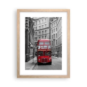 Plakát v rámu světlý dub - Všednost nemusí být šedá - 30x40 cm