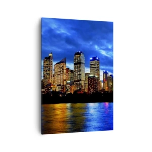 Obraz na plátně - Noc světel a barev - 70x100 cm