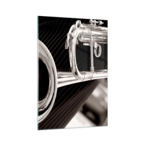 Obraz na skle - Hudební cestování do 30. let - 70x100 cm