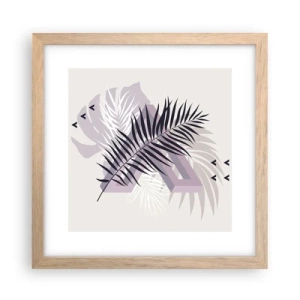 Plakát v rámu světlý dub - Stín stínu - 30x30 cm