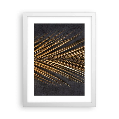 Plakát v bílém rámu - Zlato tropů - 30x40 cm