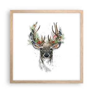 Plakát v rámu světlý dub - Ve slavnostním rouchu - 40x40 cm