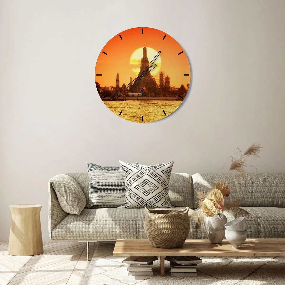 Nástěnné hodiny - Ke slunci, vždy ke slunci - 40x40 cm