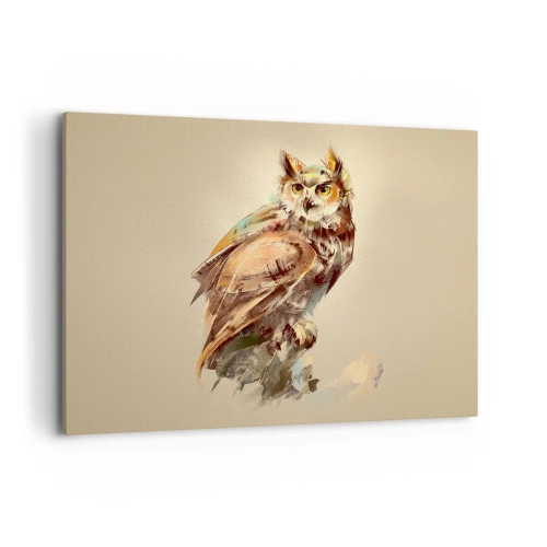 Obraz na plátně - Nejchytřejší sova - potvrdí doubrava - 100x70 cm