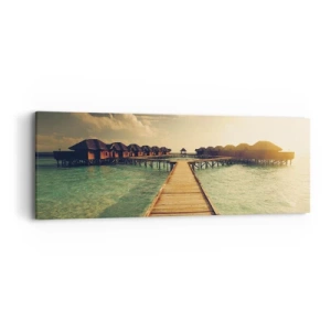 Obraz na plátně - Vřelé pozvání - 90x30 cm