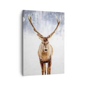 Obraz na plátně - Přímo ze sněhové mlhy - 50x70 cm