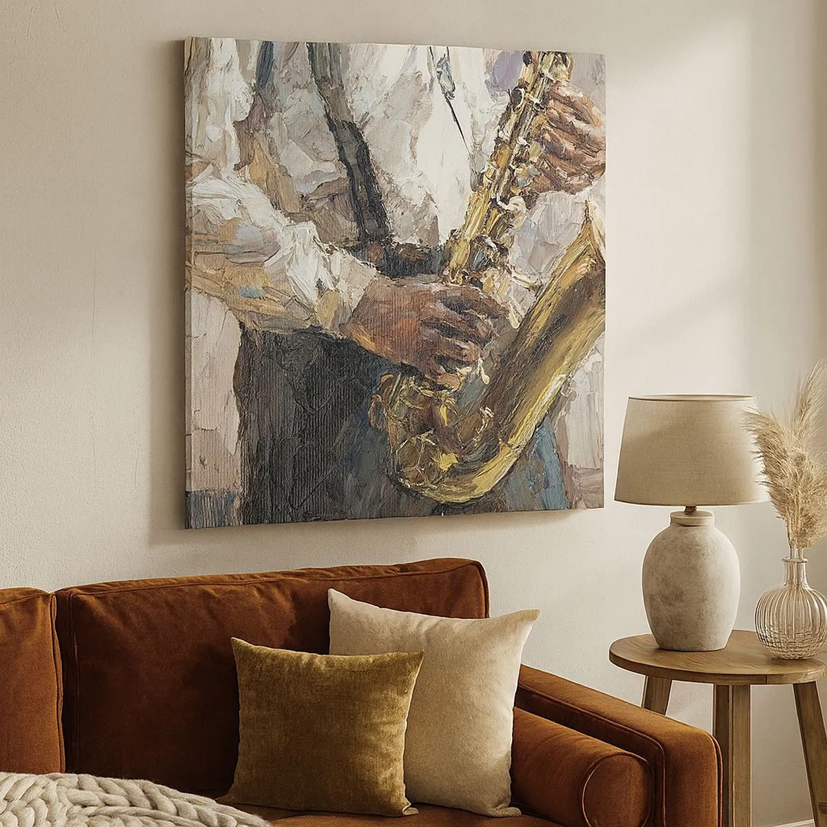 Obraz na plátně - Čas na sólovou hru - 30x30 cm