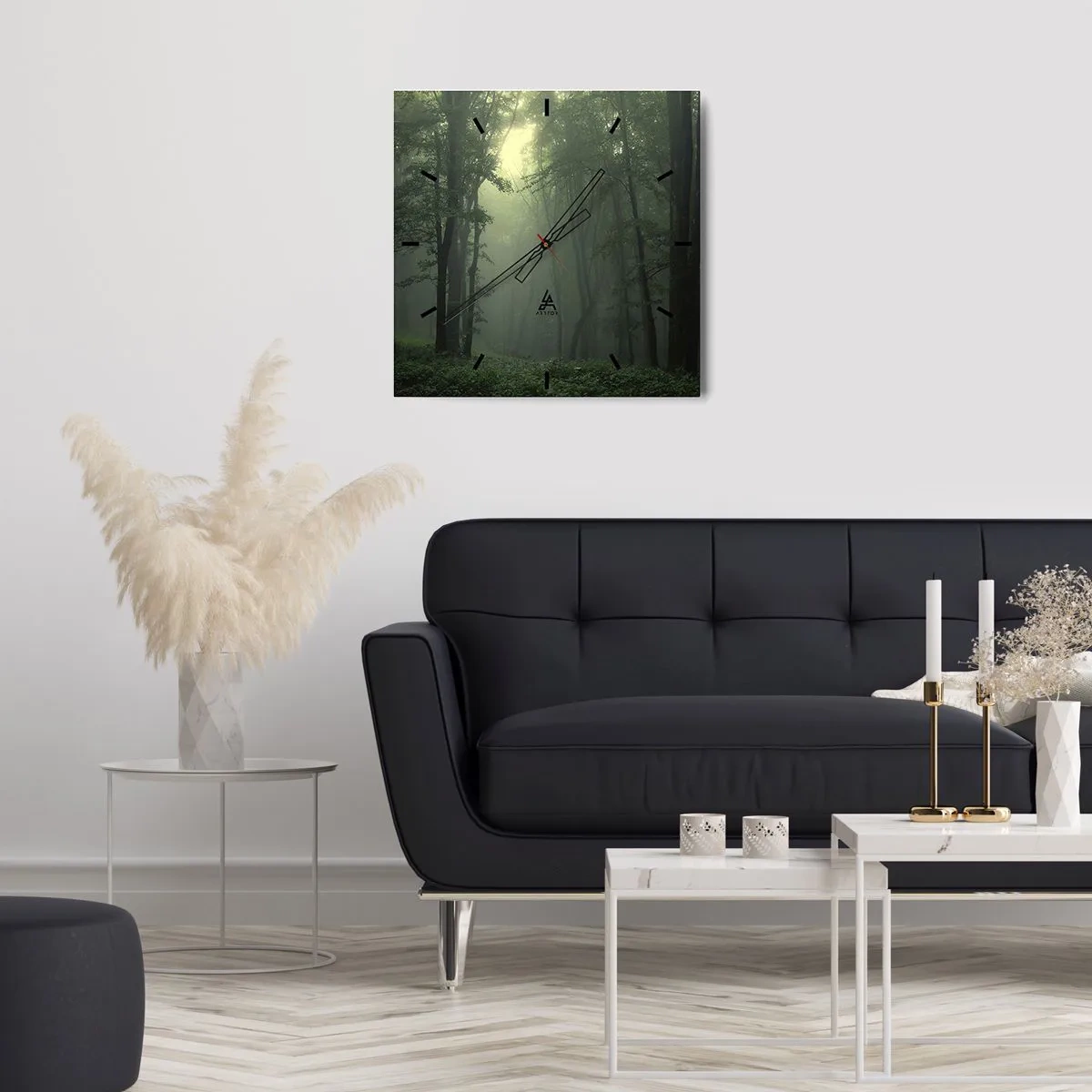 Nástěnné hodiny - Než se probudí - 40x40 cm