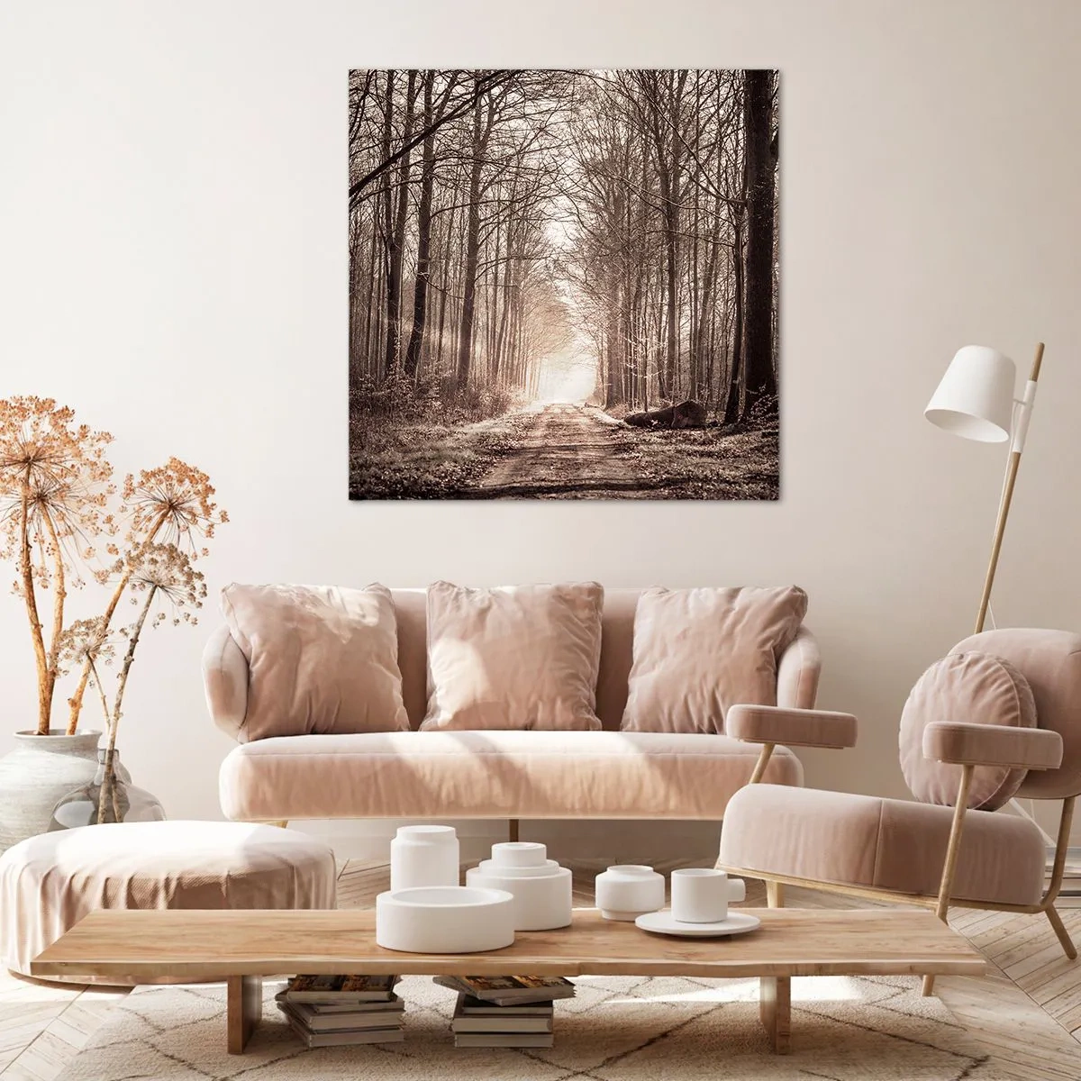 Obraz na plátně - Lesní katedrála - 60x60 cm