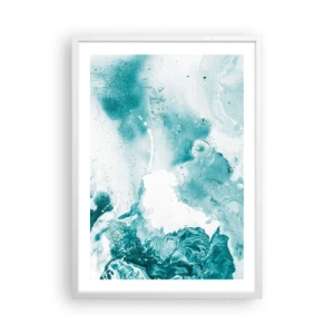 Plakát v bílém rámu - Povodí modré - 50x70 cm