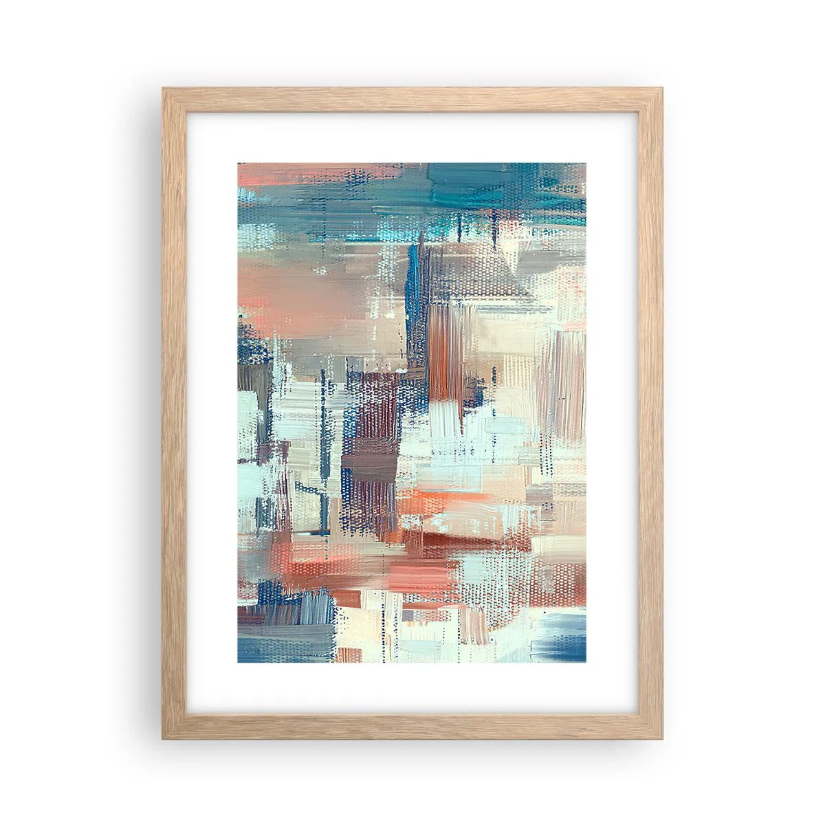 Plakát v rámu světlý dub - Dostat se ke světlu - 30x40 cm