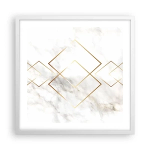 Plakát v bílém rámu - Pohled na nekonečno - 50x50 cm
