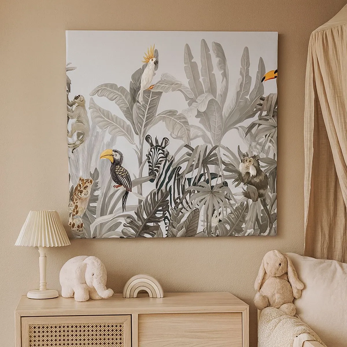 Obraz na plátně - Africká pohádka - 30x30 cm