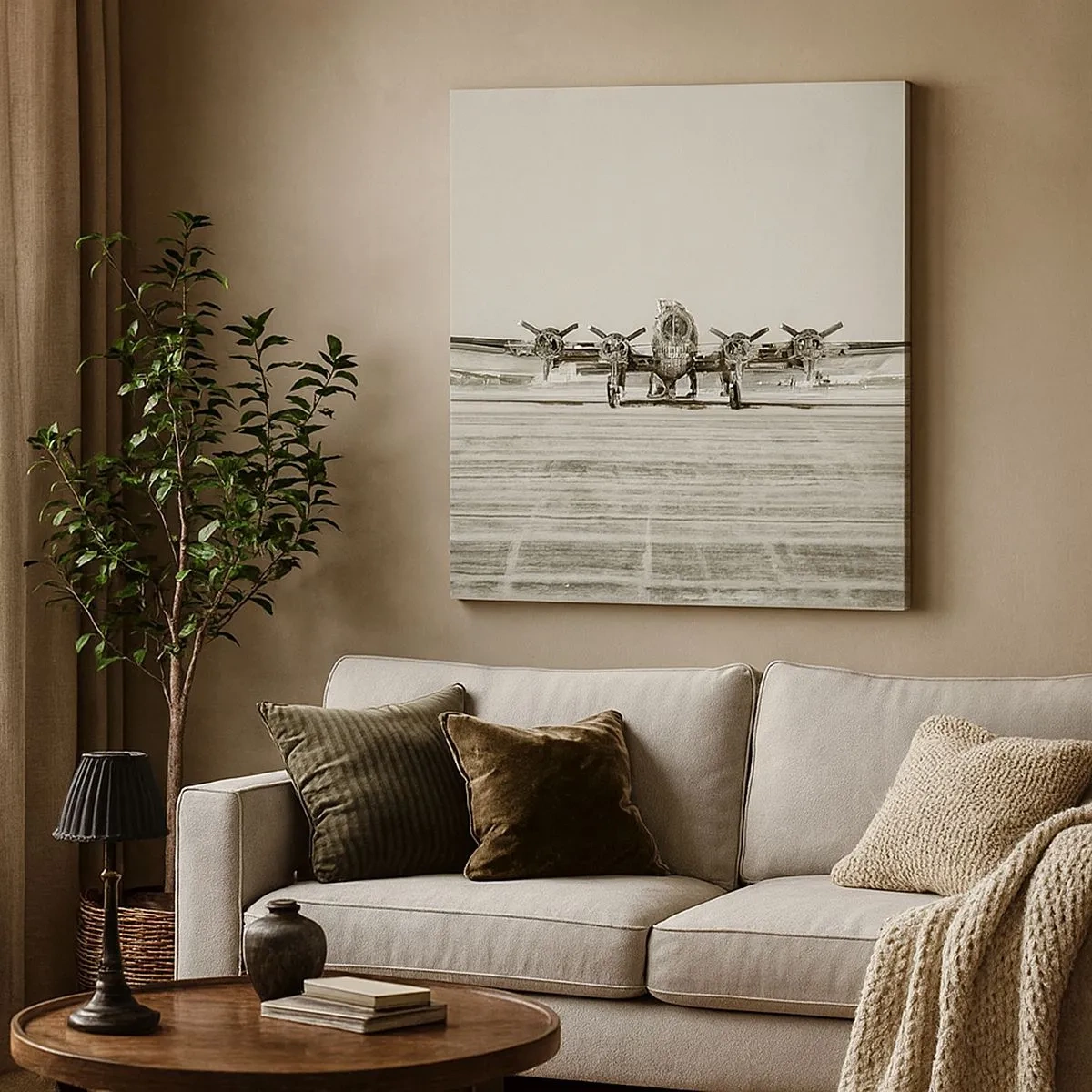 Obraz na plátně - Jako vždy připraven - 30x30 cm