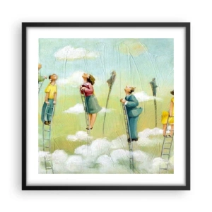 Plakát v černém rámu - Za svým snem - 50x50 cm