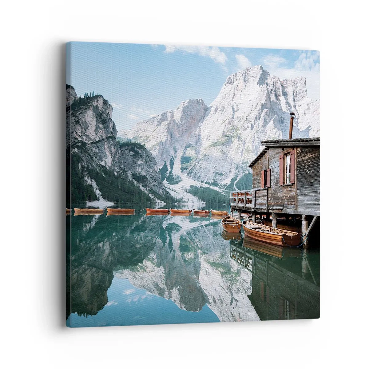 Obraz na plátně - Krystalické, horské ráno - 40x40 cm