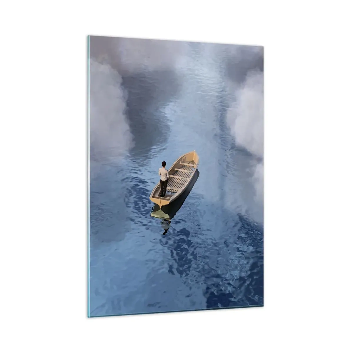 Obraz na skle - Život – cesta – nejistota - 50x70 cm