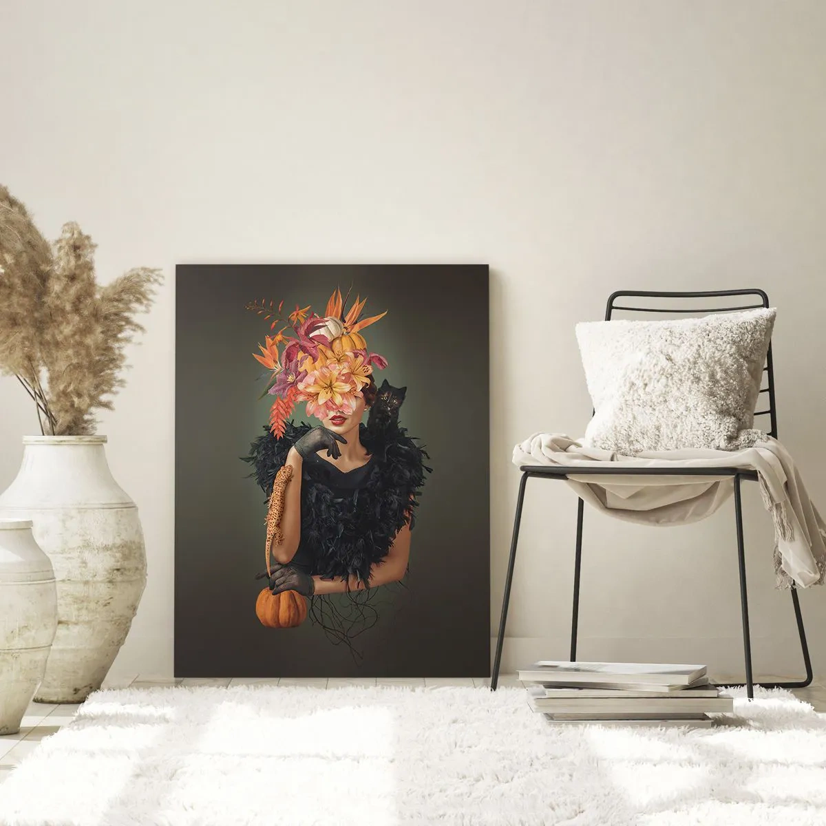 Obraz na skle - Kouzlo čarodějnice - 80x120 cm