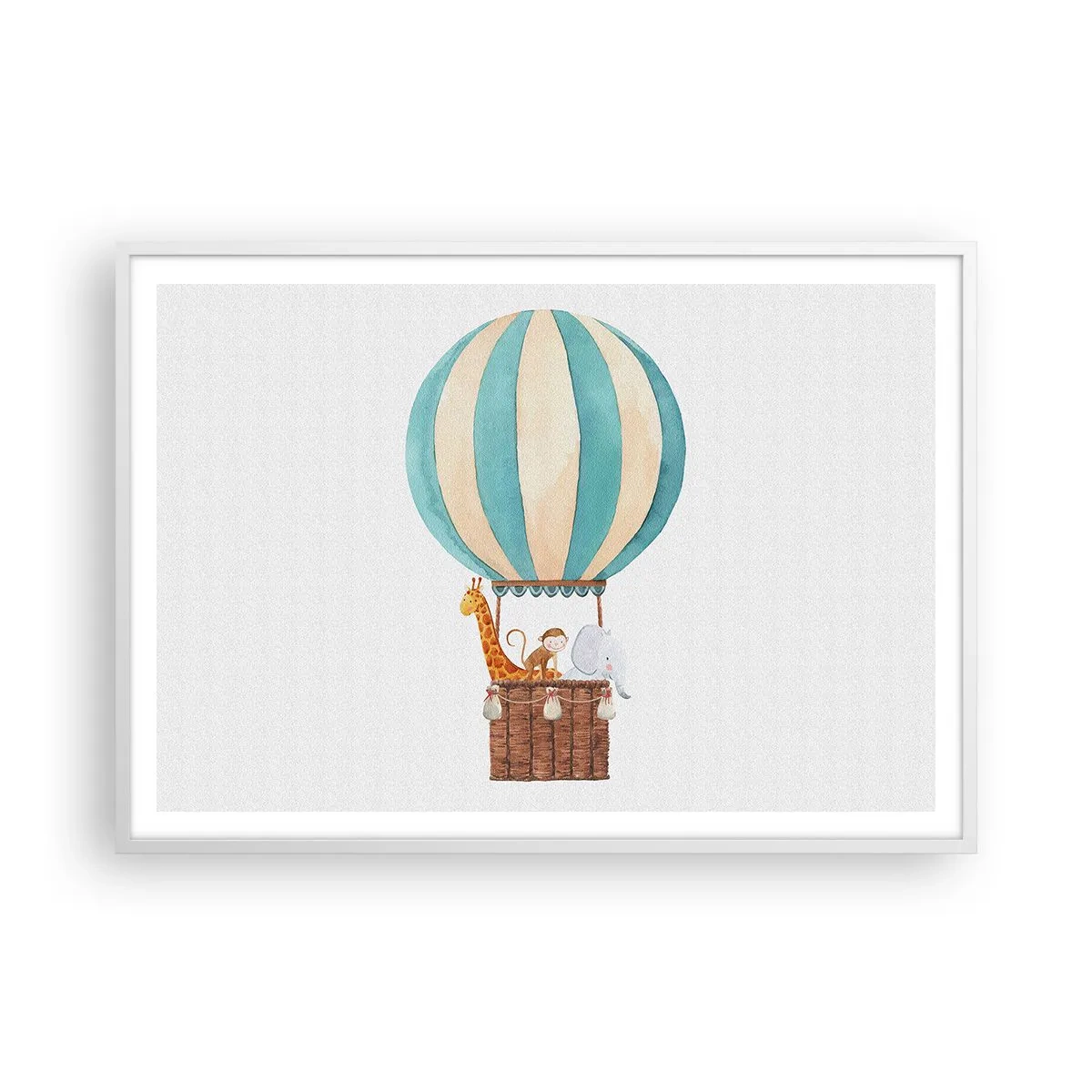Plakát v bílém rámu - Fantastický výlet - 100x70 cm