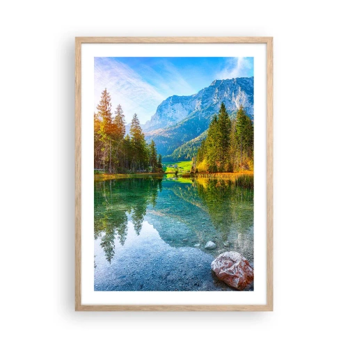 Plakát v rámu světlý dub - Něžnost podzimu - 50x70 cm